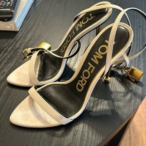 Tom ford white heels size 6